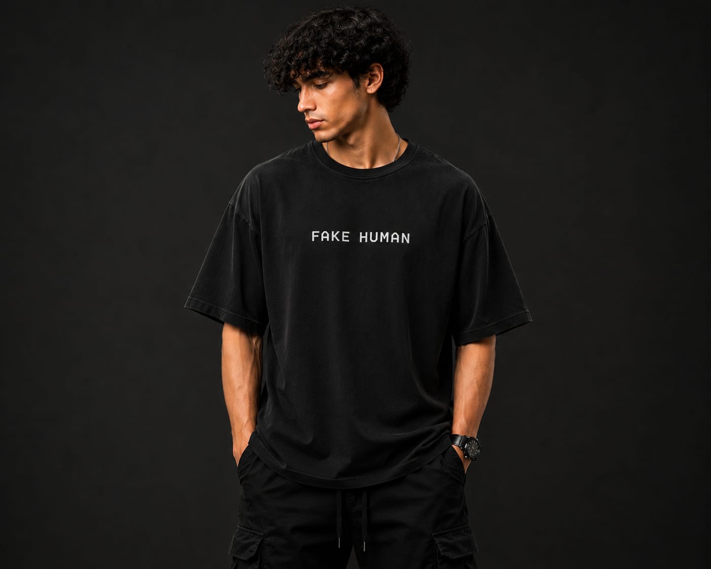 Game Over Washed Cotton Oversized Tee